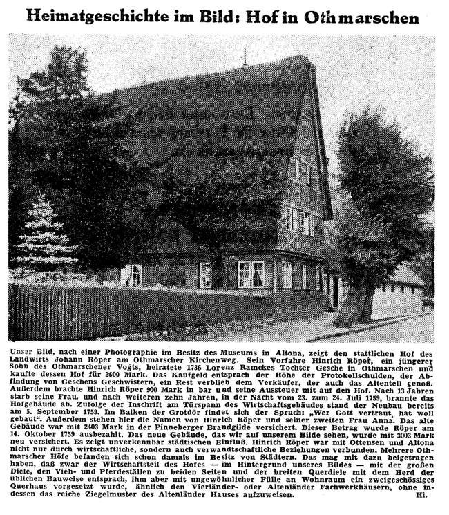 Zeitungsartikel, Hamburger Abendblatt
